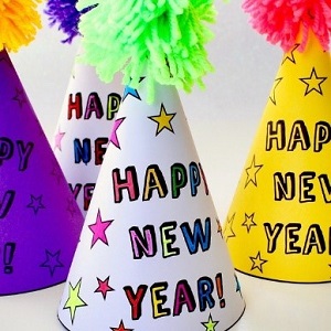 Drop-in New Year's Hat & Noisemaker Crafts