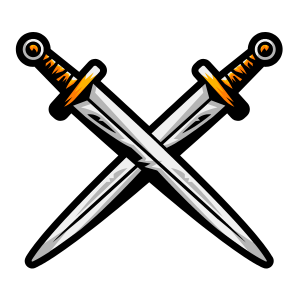sword fighting clipart