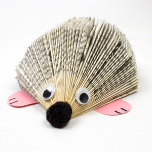 DIY Book Hedgehogs
