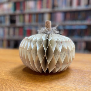 Book Page Pumpkin Craft
