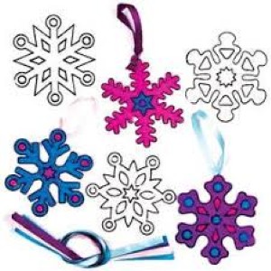 Drop-in Snowflake Suncatcher Craft