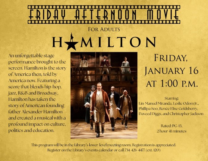 Friday Afternoon Movie  Hamilton