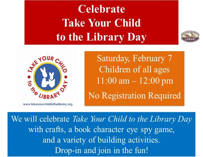 Take Your Child to the Library Day 2026