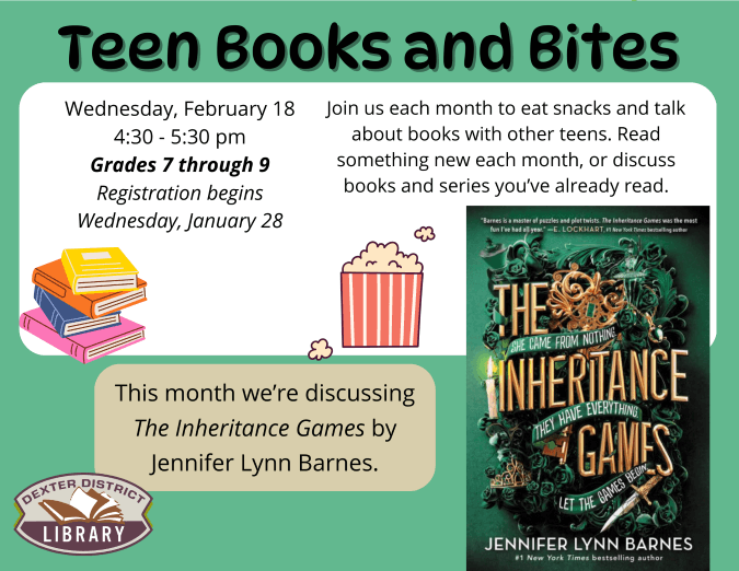 teen books and bites feb18