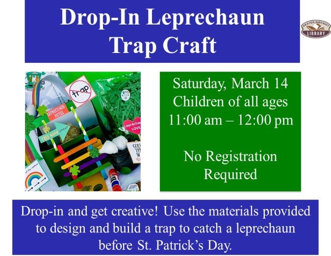 Drop in Leprechaun Trap Craft March 2026
