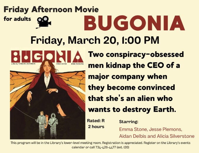 Friday Afternoon Movie Bugonia (11 x 8.5 in)