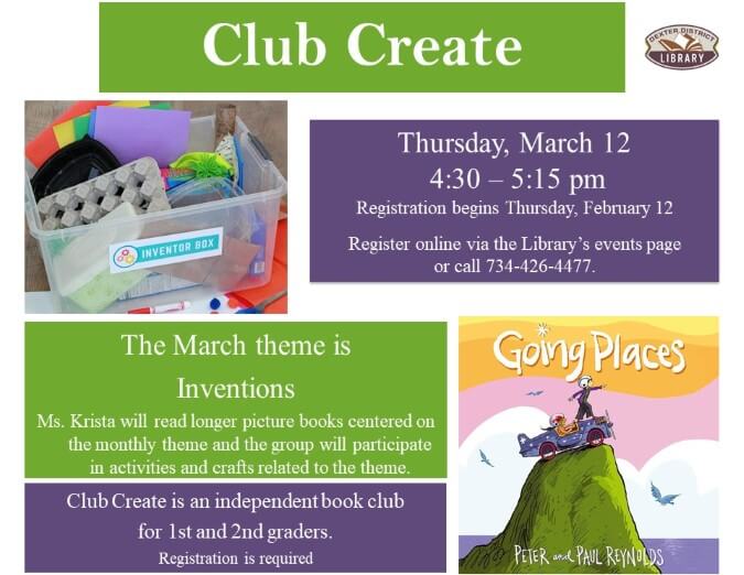 Inventions Club Create March 2026
