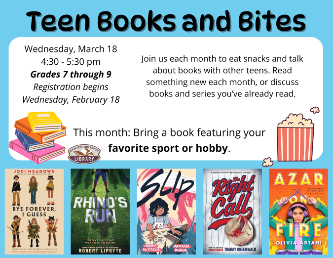 teen books and bites mar26