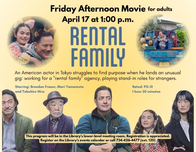 Friday Afternoon Movie Rental Family Horiz