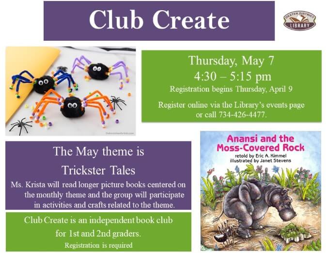 Trickster Tales Club Create May 2026