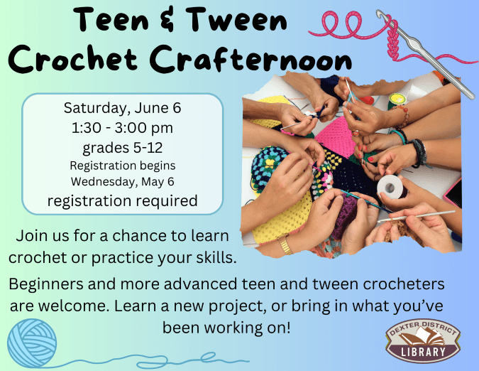 crochet crafternoon jun26