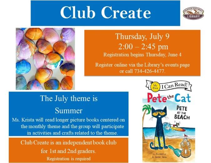 Summer Theme Club Create July 2026